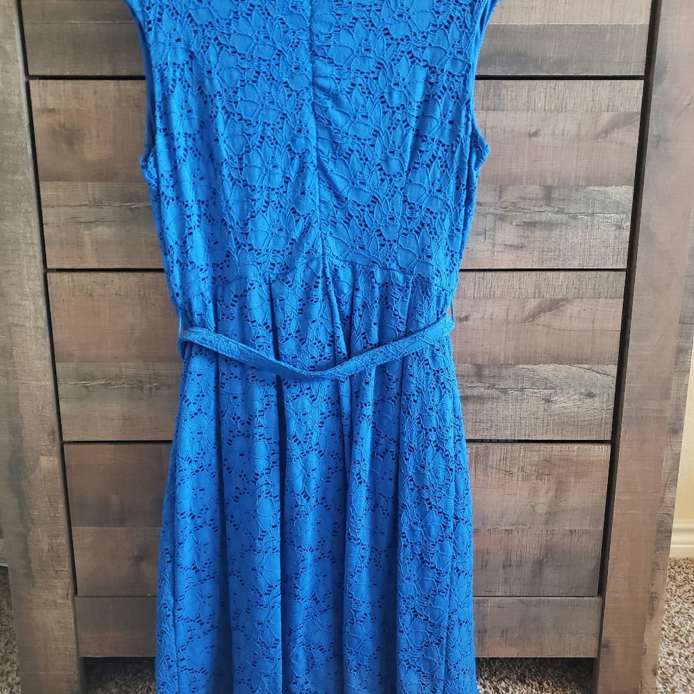 Floral Lace Sleeveless Dress Size M - Picture 3 of 15